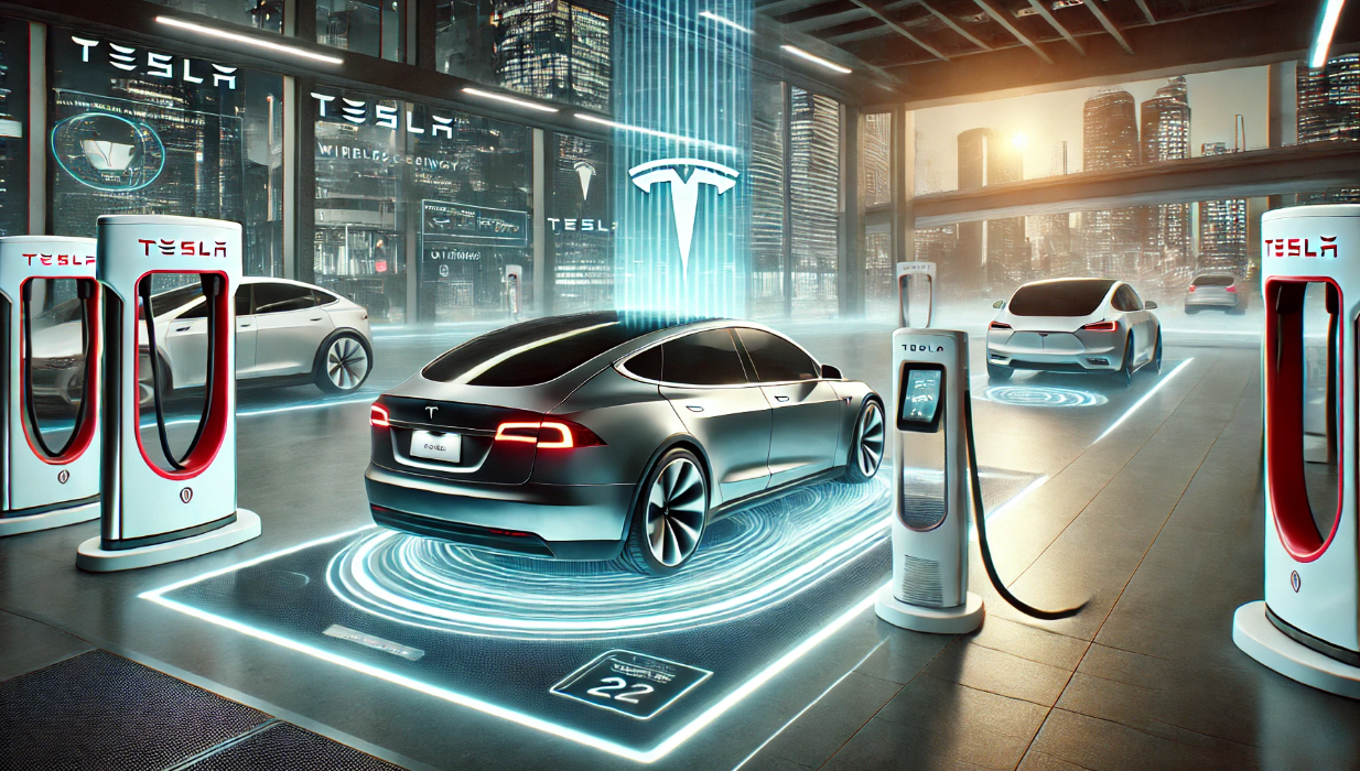 Tesla’s Wireless Charging Patent Unveiled Ahead of Robotaxi Launch