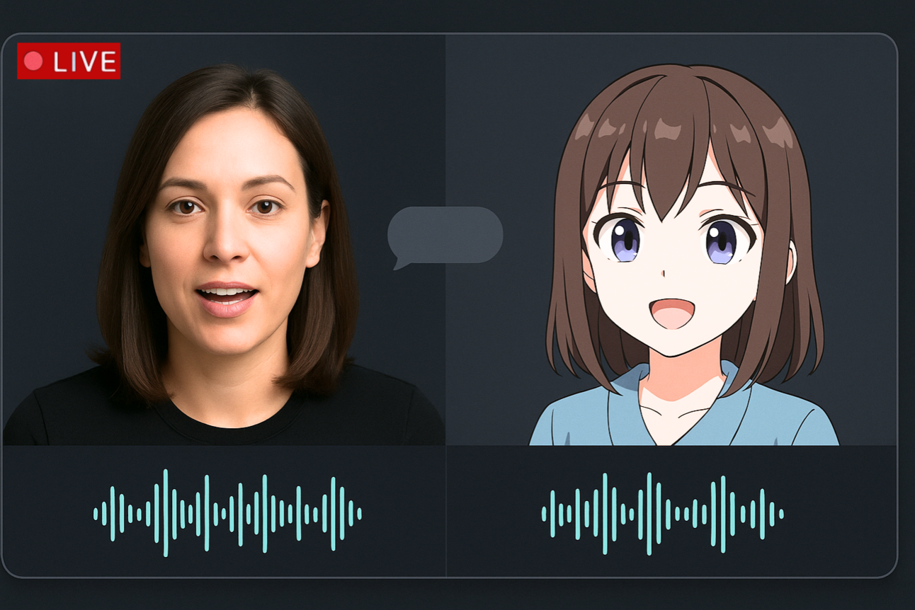 带有语音动画的实时AI视频