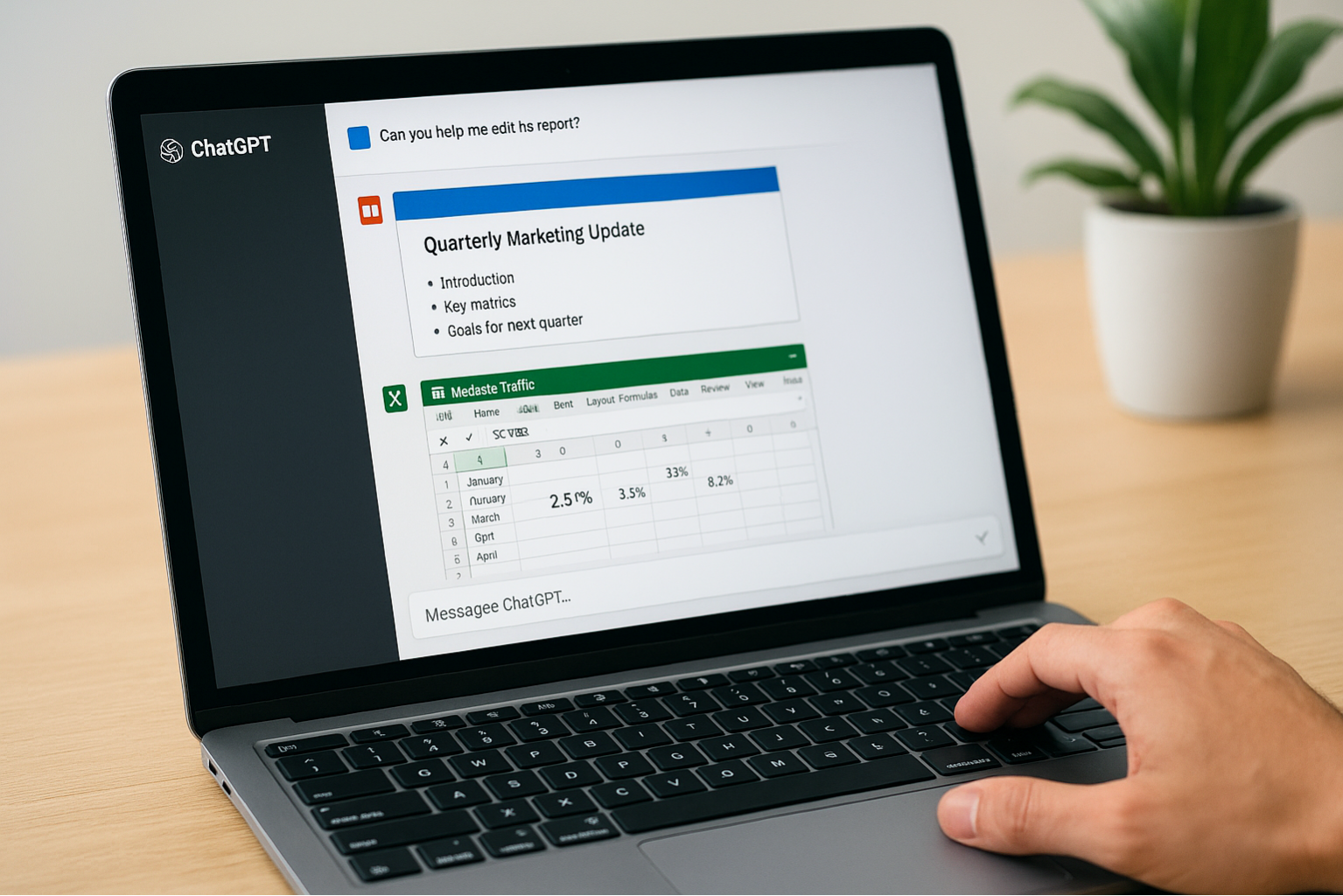 CHATGPT可能很快支持Excel和PowerPoint文件编辑