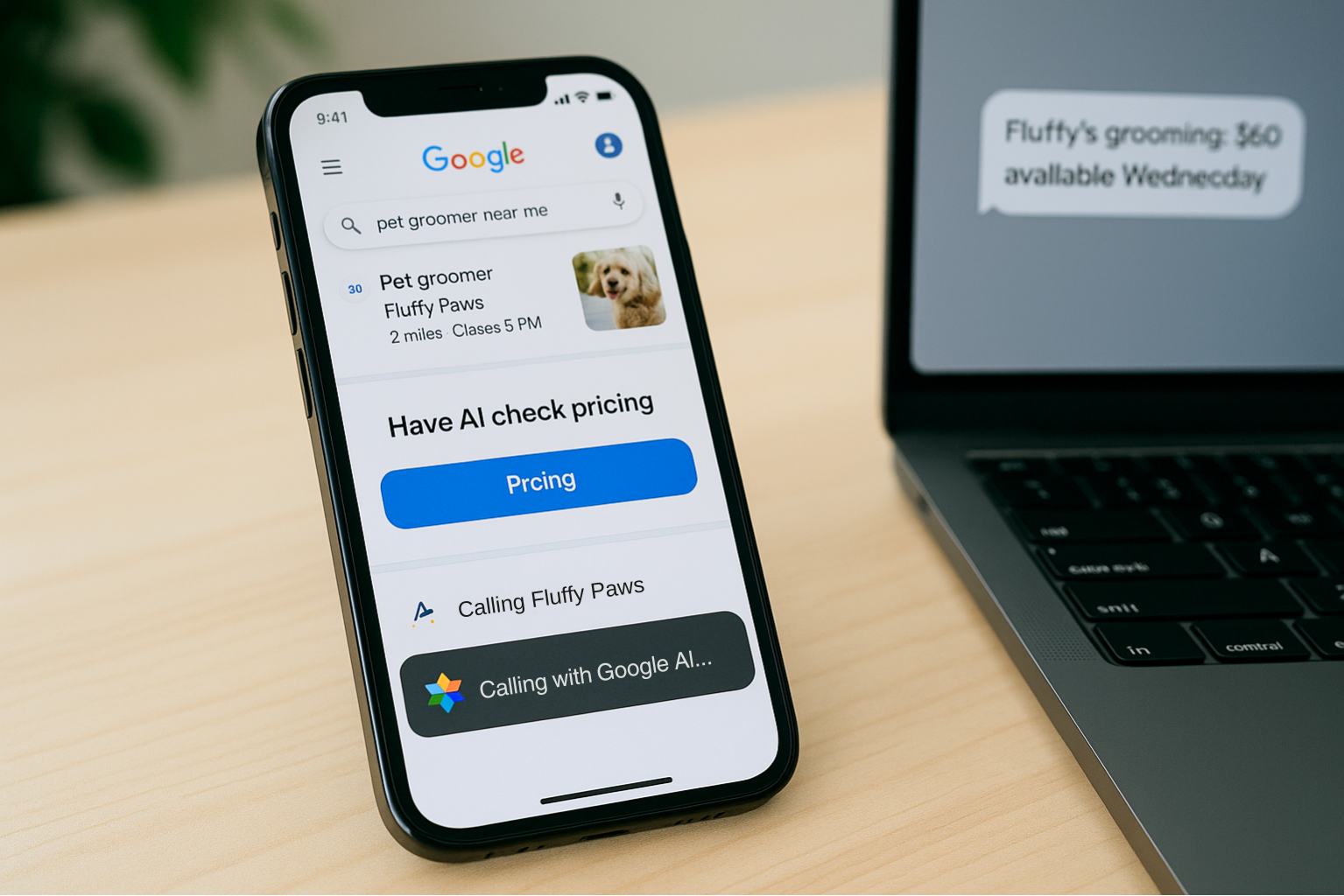 Google的AI现在可以为您致电本地企业
