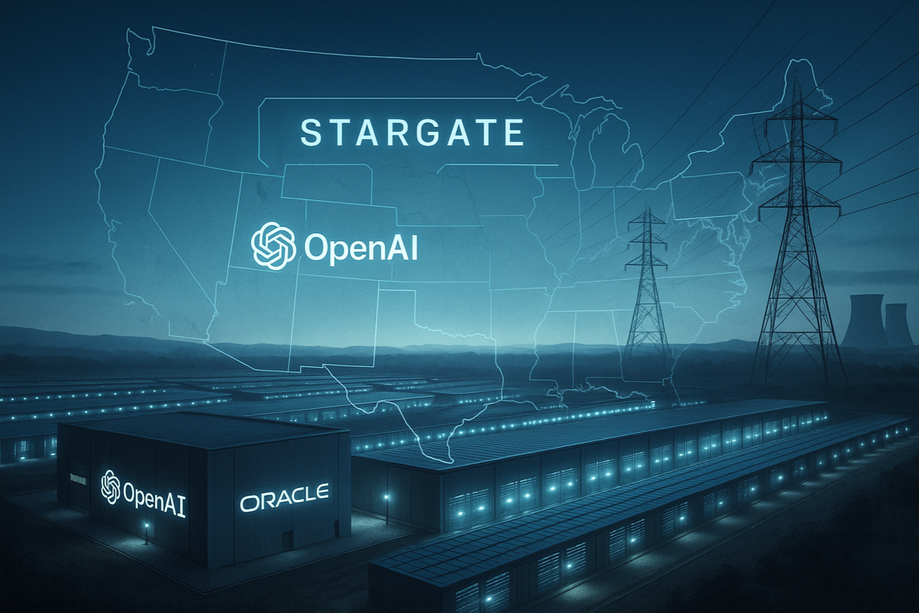 Openai租用4.5 GW的星际之门AI建筑物的甲骨文数据功率